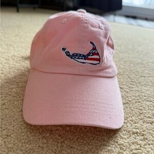 Vineyard Vines Pink Hat with Nantucket Logo